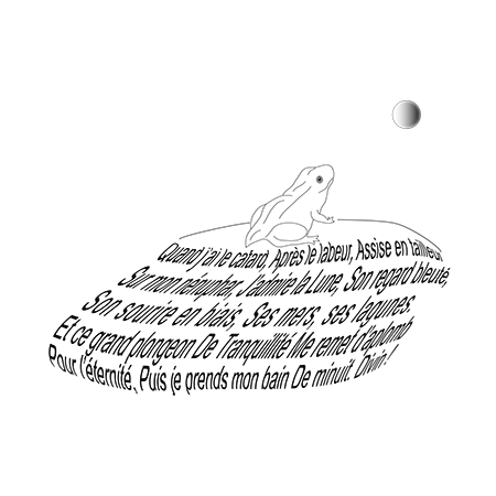 grenouille calligramme