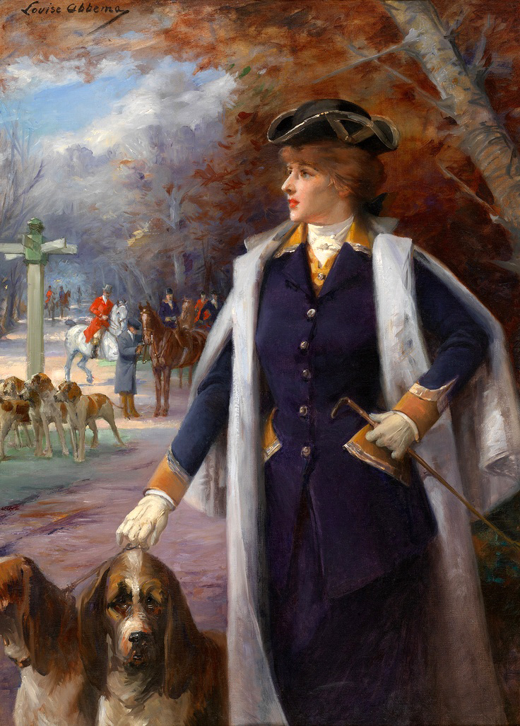 Sarah Bernhardt hunting with hounds