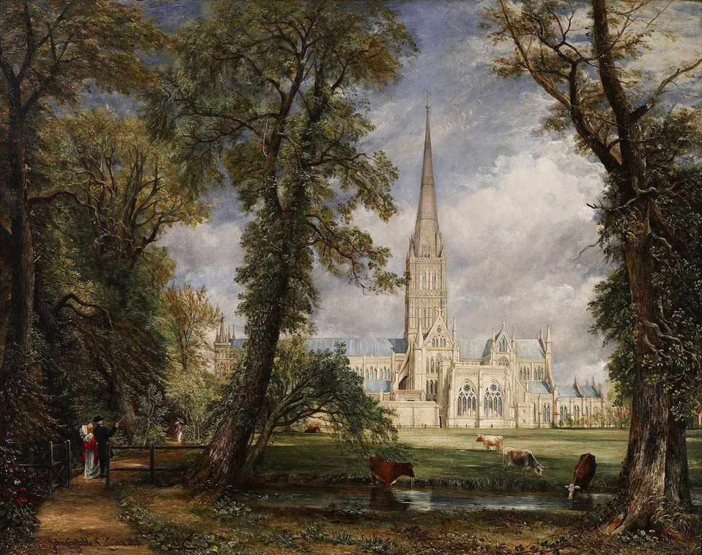 Salisbury Cathedral from the Bishop's garden