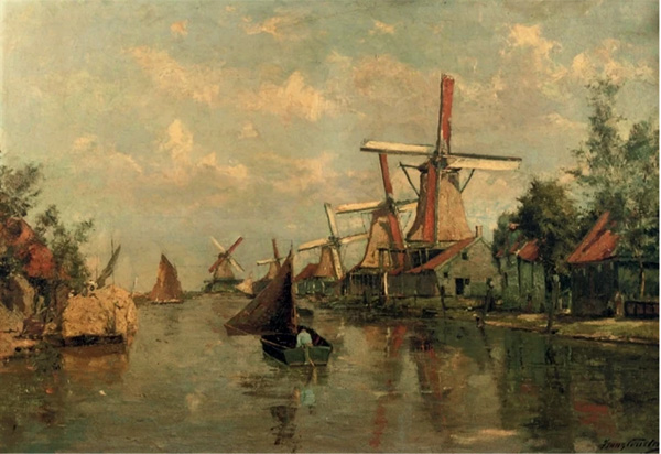 Les moulins le long de la rivère Zaan