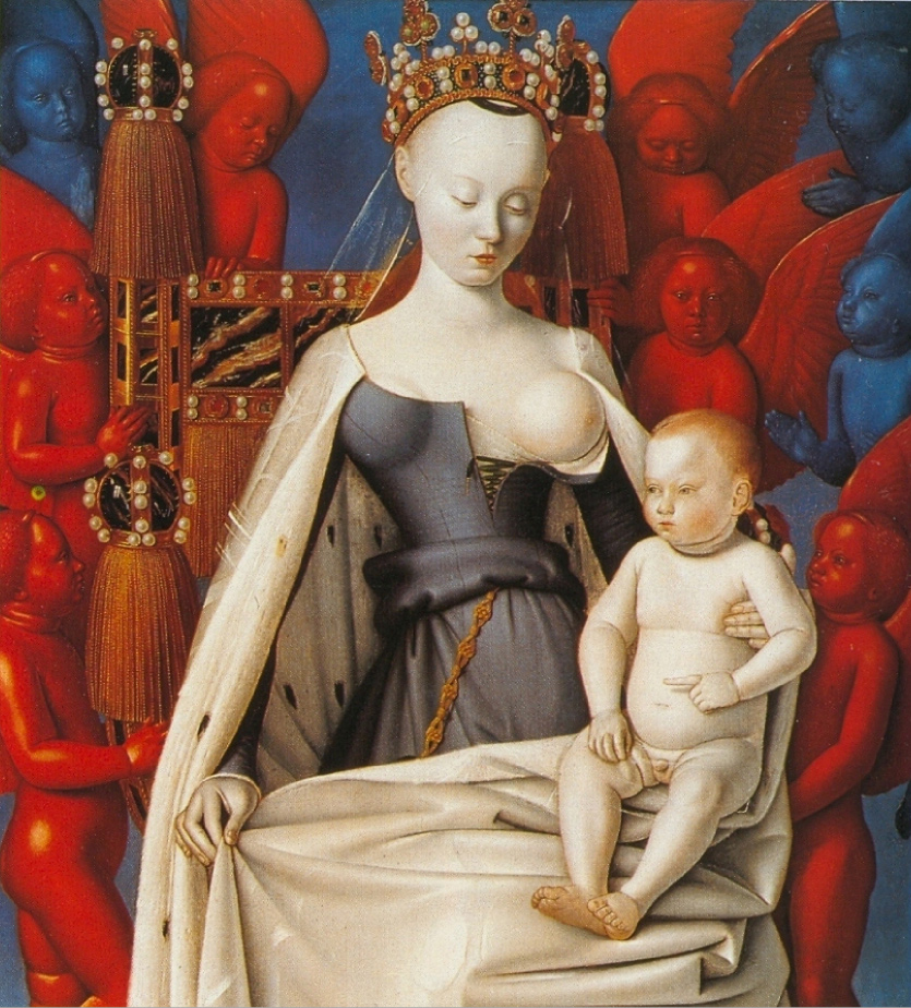 La Vierge à l'enfant et aux chérubins