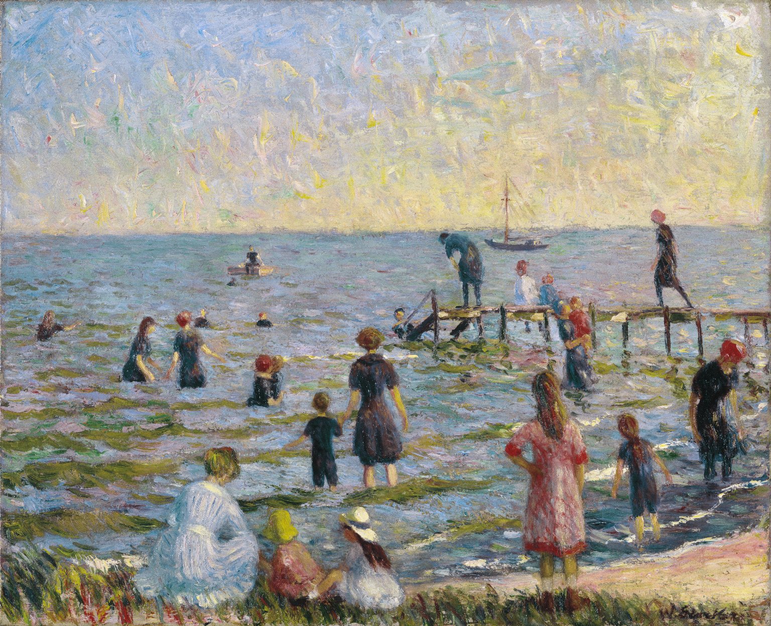 Bathers at Bellport, Long Island