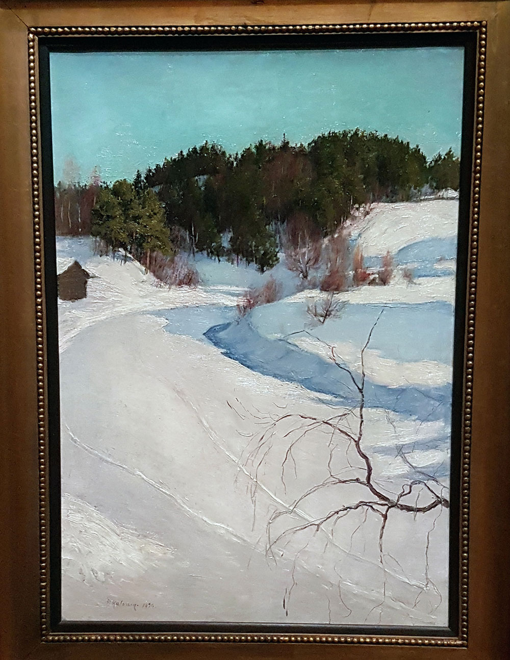 Paysage d'hiver à Myllykylä