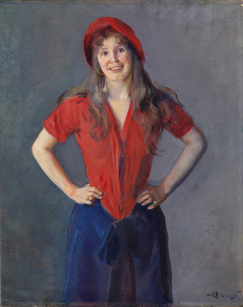 Portrait of the painter Oda Krohg