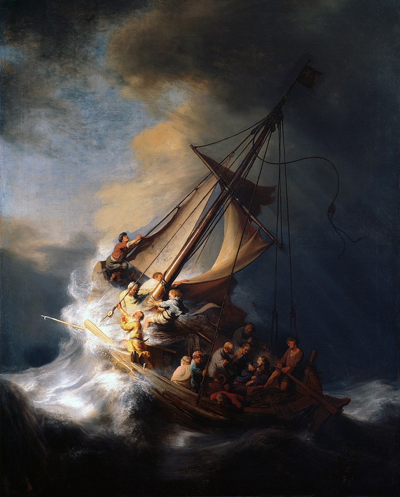 Le Christ dans la tempête sur le lac de Galilée