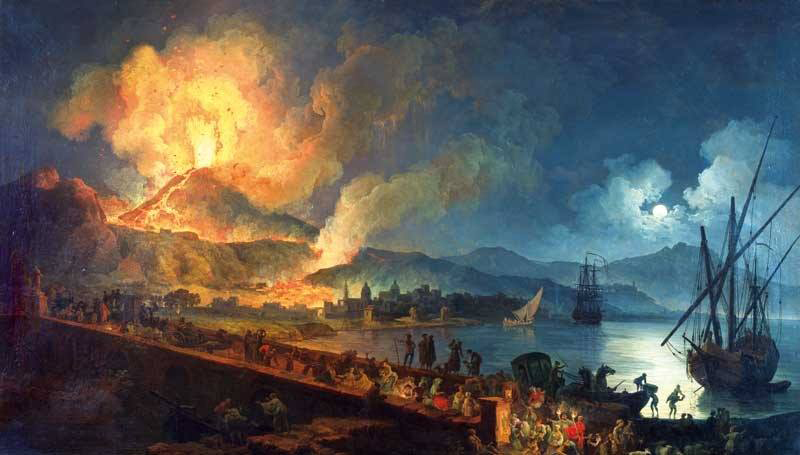 Eruption du Vésuve 1782