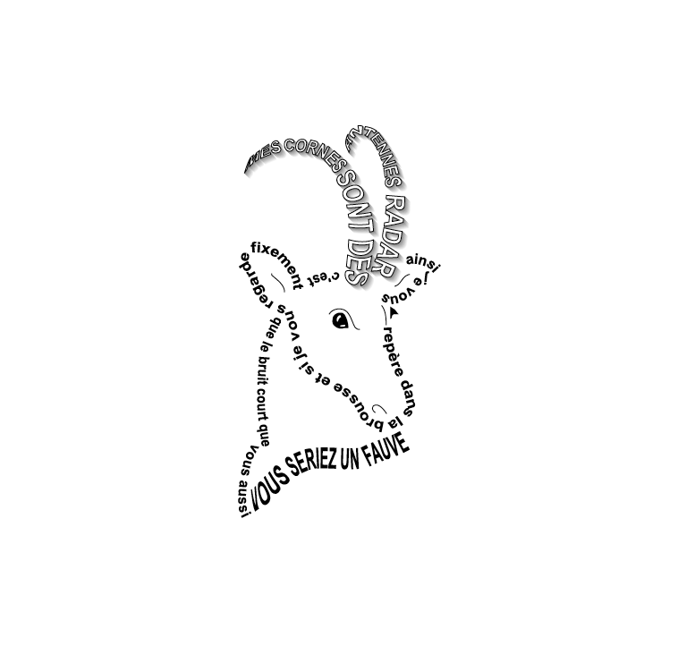antilope calligramme