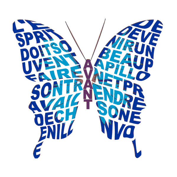 papillon calligramme