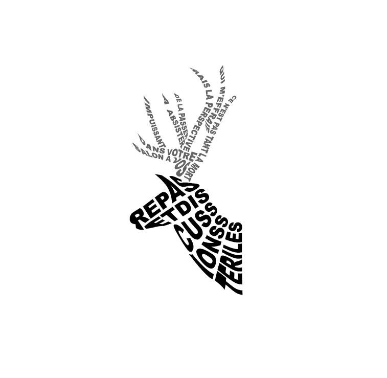 cerf calligramme