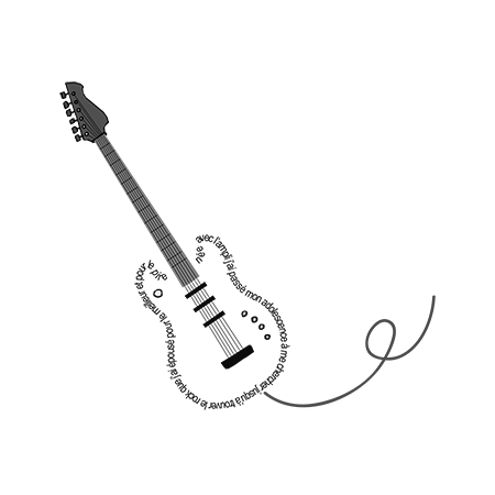 guitareelectrique calligramme