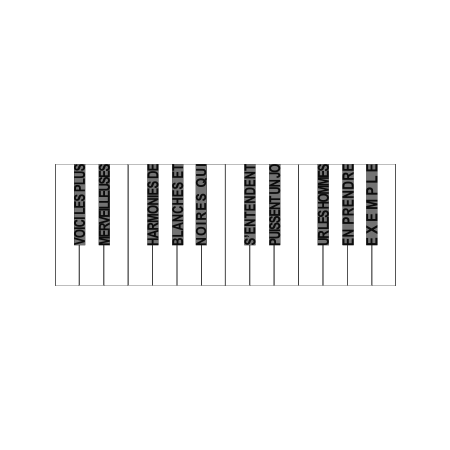 piano calligramme
