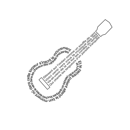 ukulele calligramme
